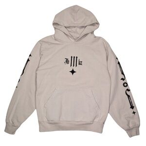 Jabbawockeez Old English Hoodie Pullover Adult Small Heavyweight Cream